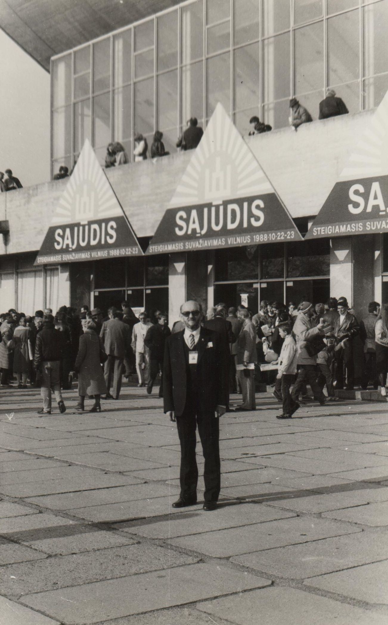 G. Ilgūnas – Lietuvos Persitvarkymo Sąjūdžio Steigiamojo suvažiavimo delegatas. 1988 m. spalio 12 d.
