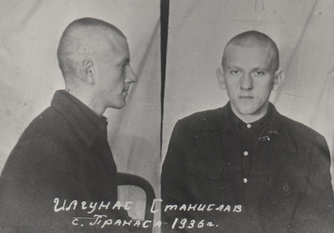 Po suėmimo MGB kalėjime Vilniuje. 1953 m. rugpjūtis.