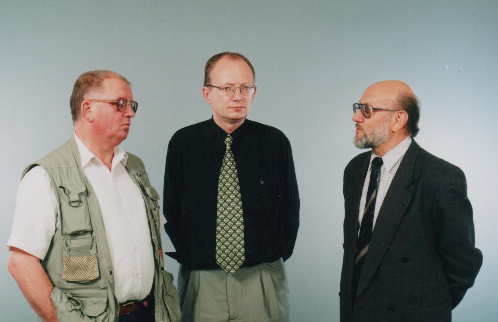 Nuo 1993 m. G. Ilgūnas buvo ir Lietuvos radijos ir televizijos valdybos pirmininkas. Su žurnalistais G. Svitojumi ir J. Šalkausku. 1996 m. birželio 20 d.
