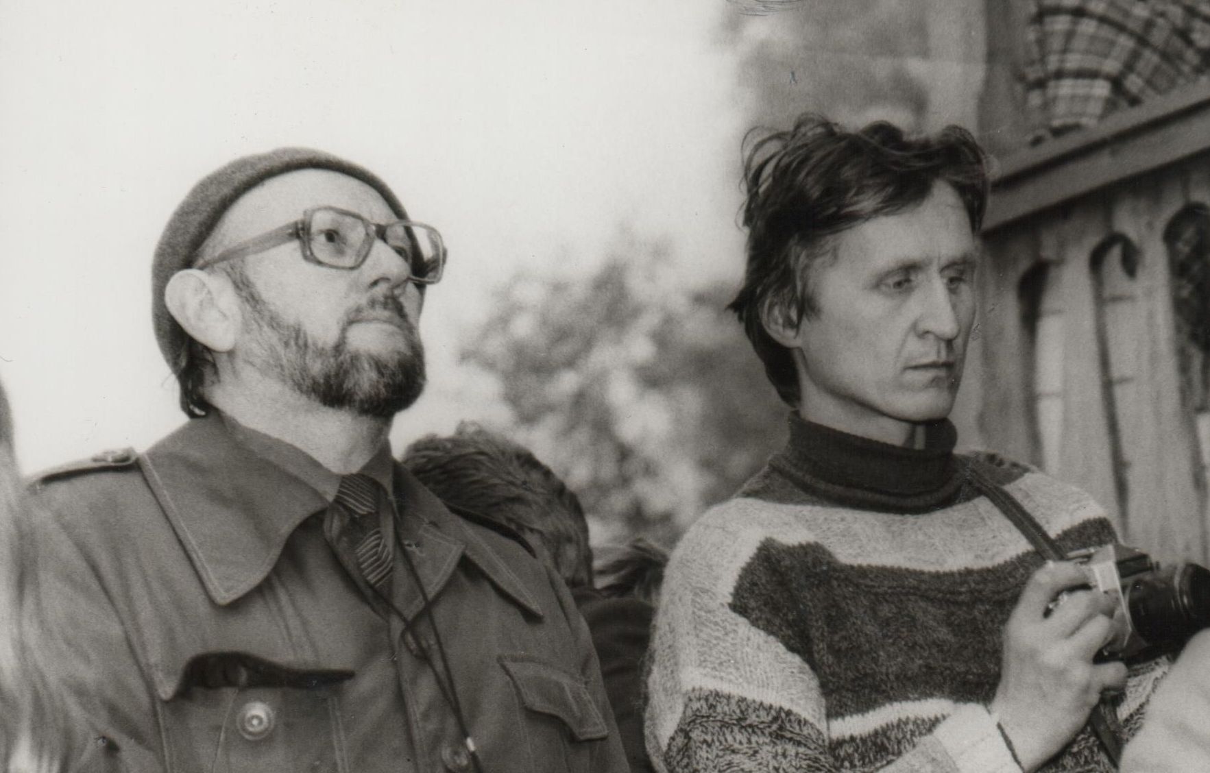 Su kraštotyrininku Juliumi Vaupšu. 1983 m.