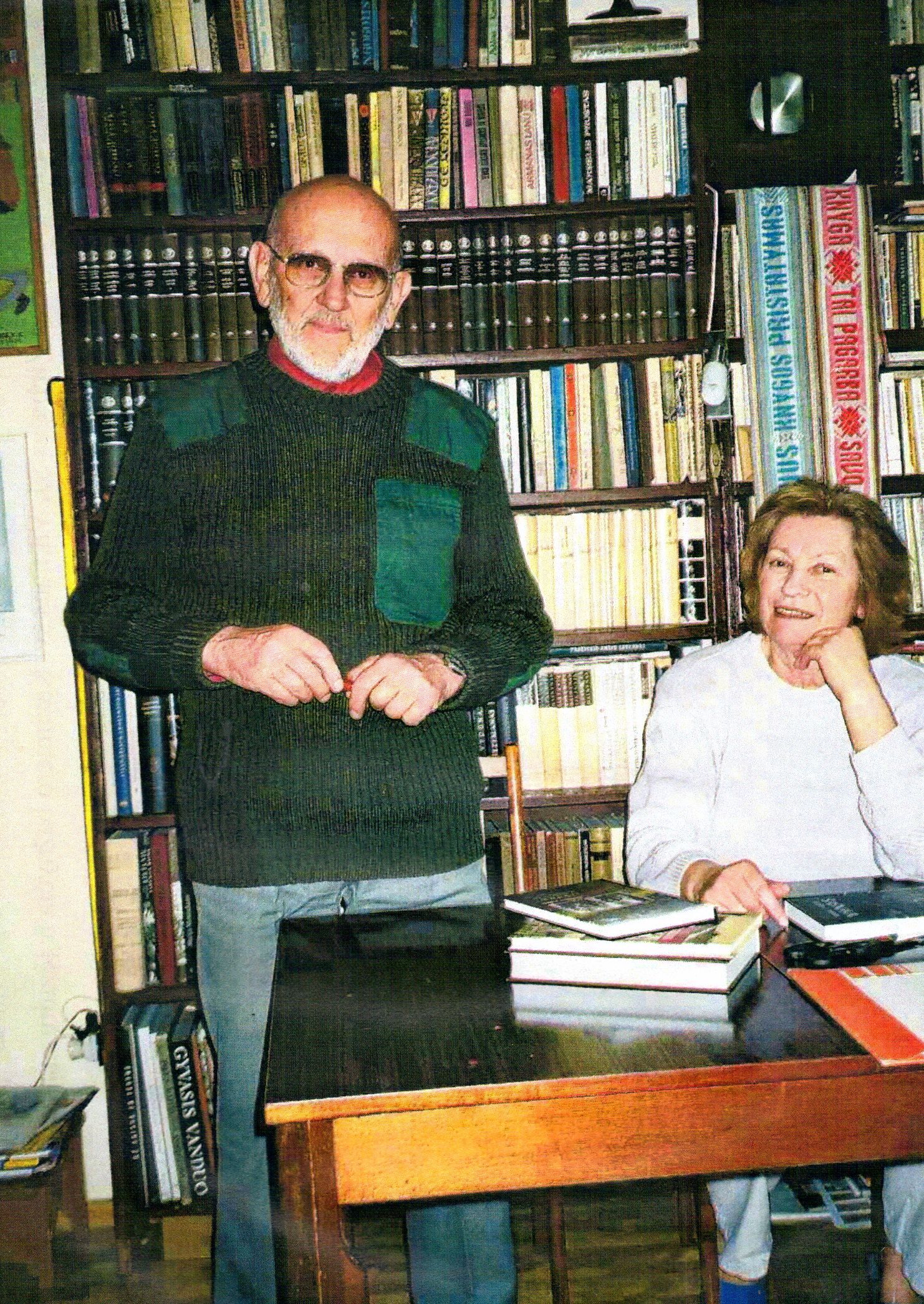 Su žmona Birute. 2006 m. kovas.